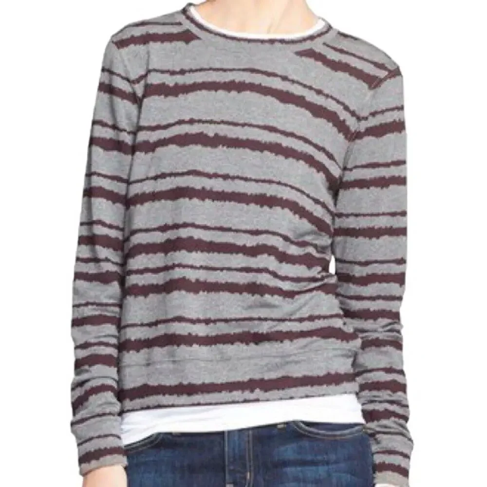 NEW A.L.C. Conlo Frequency Stripe Crewneck Sweatshirt SZ 2